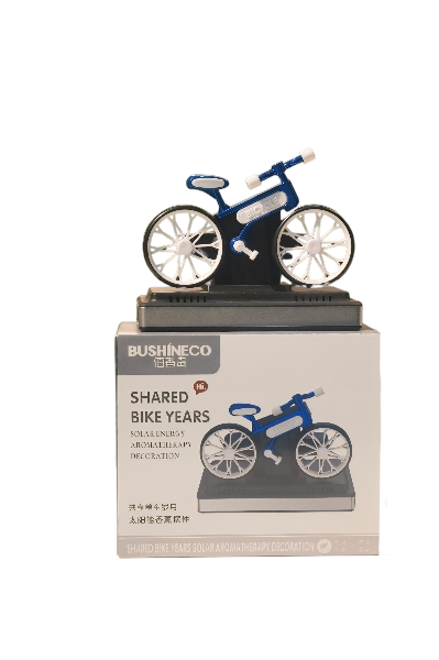 Car solar bike shape fragrance perfume tire rotation Solar air freshener perfume